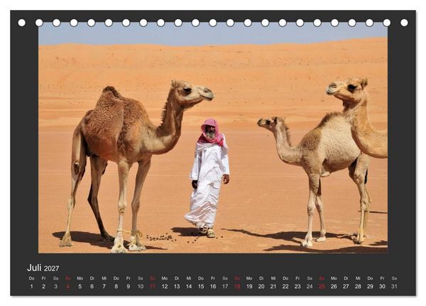 Produktbild: Zauber des Oman (Tischkalender 2027 DIN A5 quer), CALVENDO Monatskalender