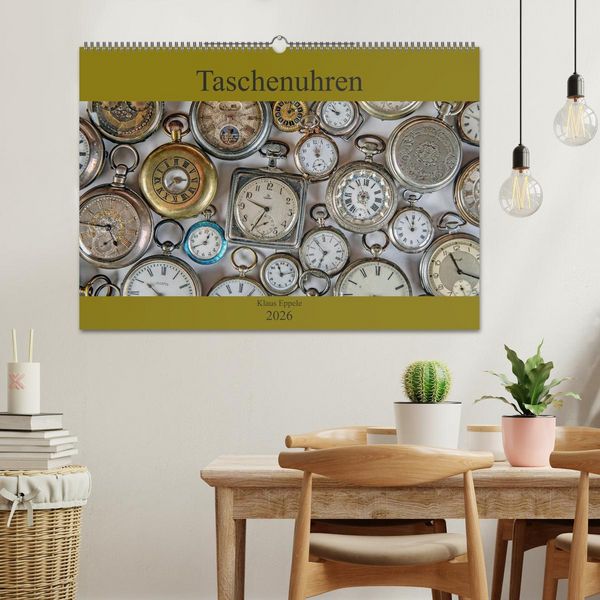 Produktbild: Taschenuhren (Wandkalender 2026 DIN A2 quer), CALVENDO Monatskalender