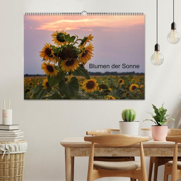 Produktbild: Blumen der Sonne (Wandkalender 2026 DIN A2 quer), CALVENDO Monatskalender