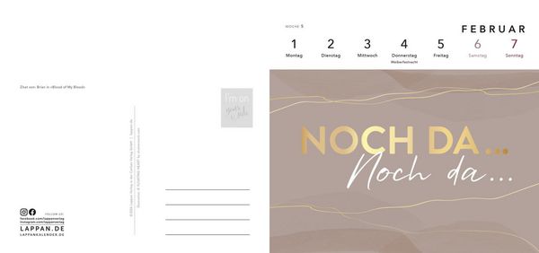 Produktbild: Romance-Postkartenkalender 2027 - I'm on your side
