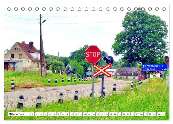 Produktbild: Schienen ins Nichts - Ein St&uuml;ck ostpreu&szlig;ischer Eisenbahngeschichte (Tischkalender 2026 DIN A5 quer), CALVENDO Monatskalender