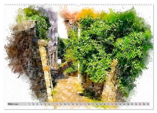 Produktbild: Malerisches Mei&szlig;en (hochwertiger Premium Wandkalender 2026 DIN A2 quer), Kunstdruck in Hochglanz