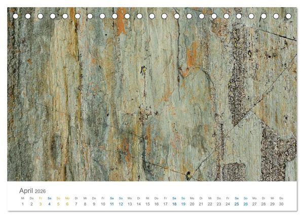Produktbild: Die Natur als K&uuml;nstlerin - Sch&ouml;nheit der Steine (Tischkalender 2026 DIN A5 quer), CALVENDO Monatskalender