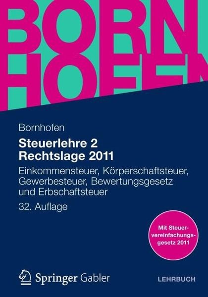 Produktbild: Steuerlehre 2 Rechtslage 2011