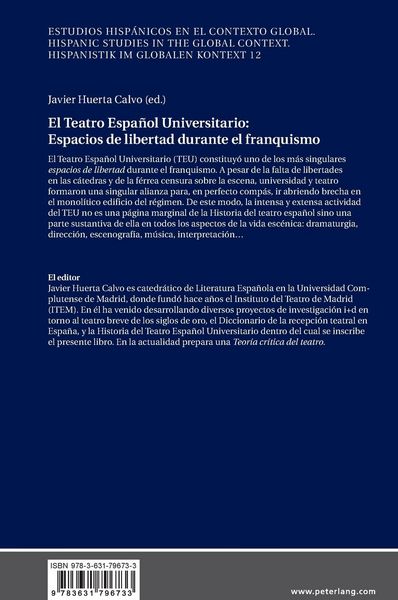 Produktbild: El Teatro Espa&ntilde;ol Universitario: espacios de libertad durante el franquismo
