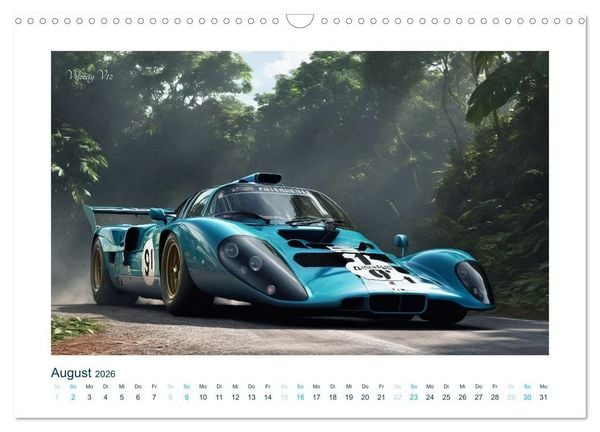 Produktbild: Faszination KI-Sportwagen (Wandkalender 2026 DIN A3 quer), CALVENDO Monatskalender