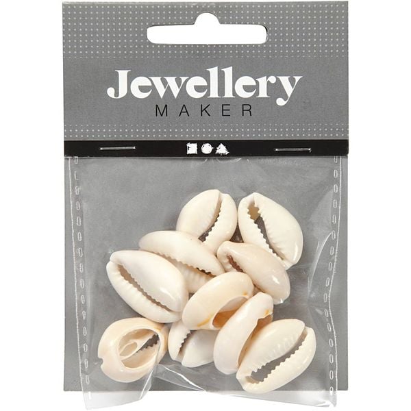 Produktbild: Creativ Company Muschelperlen, L 20 mm, Natur, 12 Stk