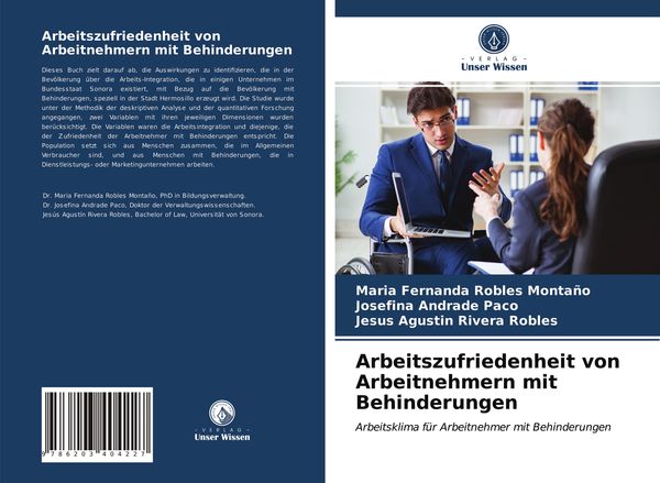 Produktbild: Arbeitszufriedenheit von Arbeitnehmern mit Behinderungen