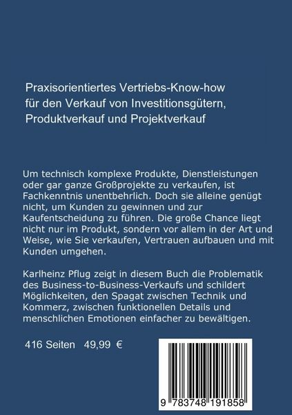 Produktbild: Praxishandbuch Vertrieb Business to Business