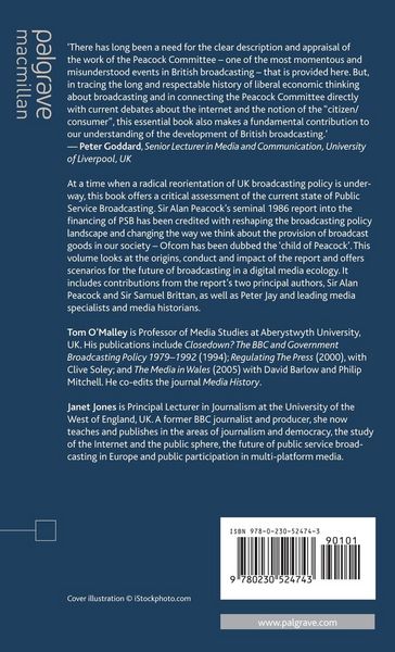 Produktbild: The Peacock Committee and UK Broadcasting Policy