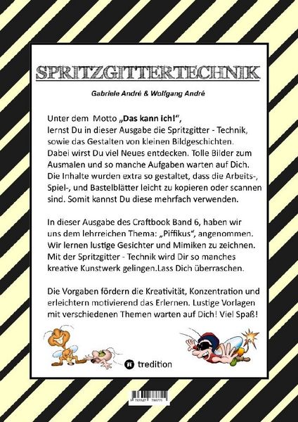 Produktbild: Craftbook - Kreatives Zeichnen - Spritzgitter Technik - R&auml;tsel - Malvorlagen - Lustige Mimiken - Story Scribbeln