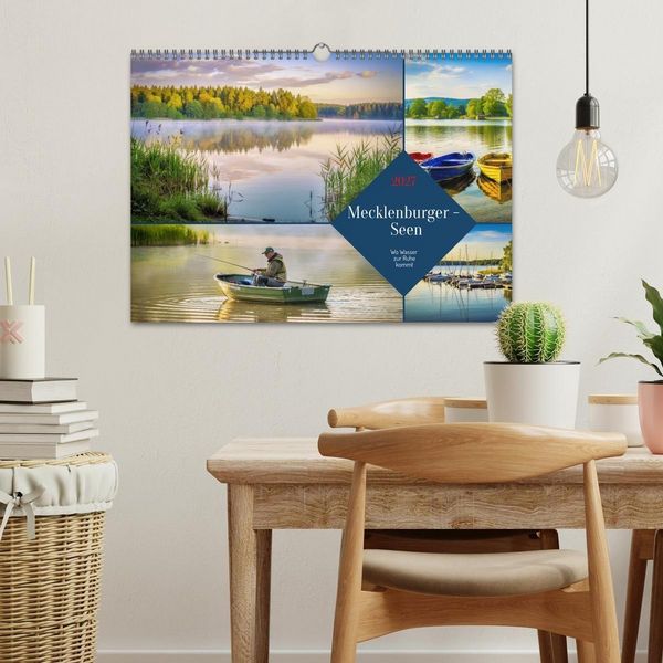 Produktbild: Mecklenburger - Seen (Wandkalender 2027 DIN A3 quer), CALVENDO Monatskalender