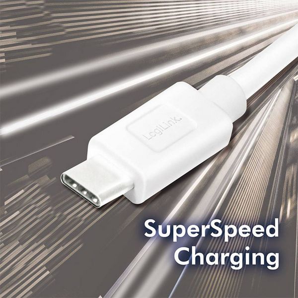Produktbild: LogiLink USB-Kabel USB 3.2 Gen1 USB-A Stecker, USB-C&reg; Stecker 3.00m CU0177
