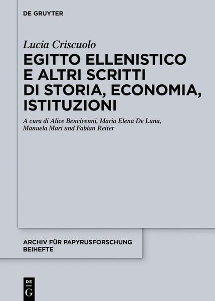 Produktbild: Egitto ellenistico e altri scritti di storia, economia, istituzioni