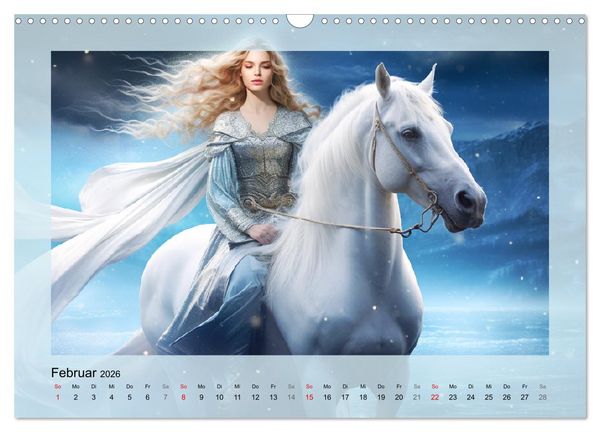 Produktbild: Avalons magische Frauen. Geheimnisvolle und Sagenumwobene Insel (Wandkalender 2026 DIN A3 quer), CALVENDO Monatskalender