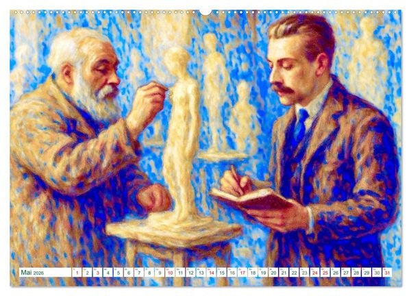 Produktbild: Rainer Maria Rilke. Sein Leben, seine Werke (hochwertiger Premium Wandkalender 2026 DIN A2 quer), Kunstdruck in Hochglanz