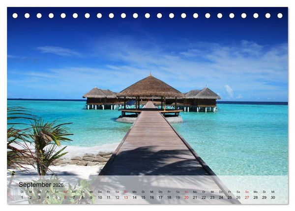 Produktbild: S&uuml;dseetr&auml;ume. Paradiese im Pazifik (Tischkalender 2026 DIN A5 quer), CALVENDO Monatskalender