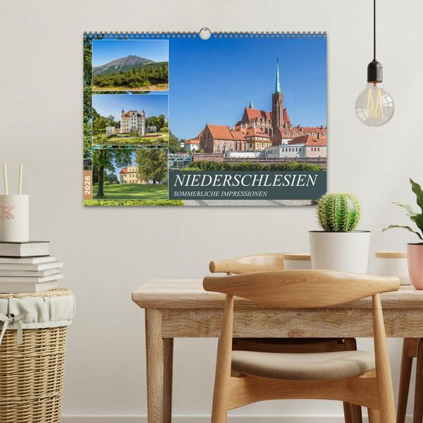 Produktbild: NIEDERSCHLESIEN Sommerliche Impressionen (Wandkalender 2026 DIN A3 quer), CALVENDO Monatskalender