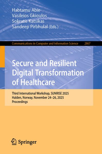 Produktbild: Secure and Resilient Digital Transformation of Healthcare