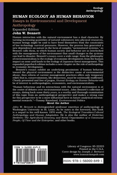 Produktbild: Human Ecology as Human Behavior
