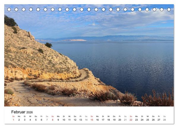 Produktbild: Kroatiens Inselzauber, Cres (Tischkalender 2026 DIN A5 quer), CALVENDO Monatskalender