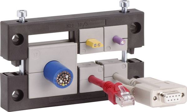 Produktbild: Icotek KEL 16/8 Kabeleinf&uuml;hrungsleiste Polyamid Schwarz 1St.