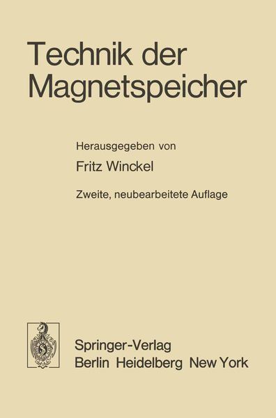 Produktbild: Technik der Magnetspeicher