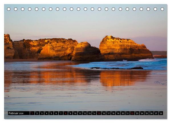 Produktbild: Str&auml;nde, Felsen und Meer - ALGARVE 2026 (Tischkalender 2026 DIN A5 quer), CALVENDO Monatskalender