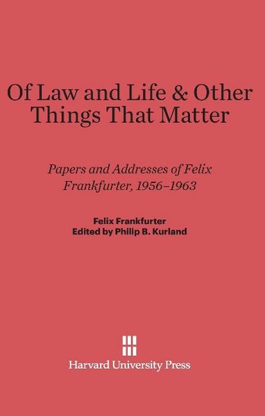 Produktbild: Of Law and Life & Other Things That Matter