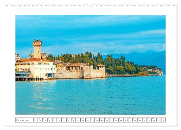 Produktbild: Sirmione - sch&ouml;nster Ort am Gardasee (hochwertiger Premium Wandkalender 2026 DIN A2 quer), Kunstdruck in Hochglanz