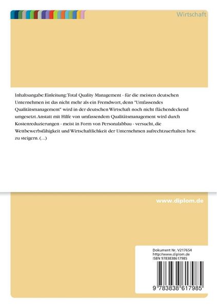 Produktbild: Total Quality Management
