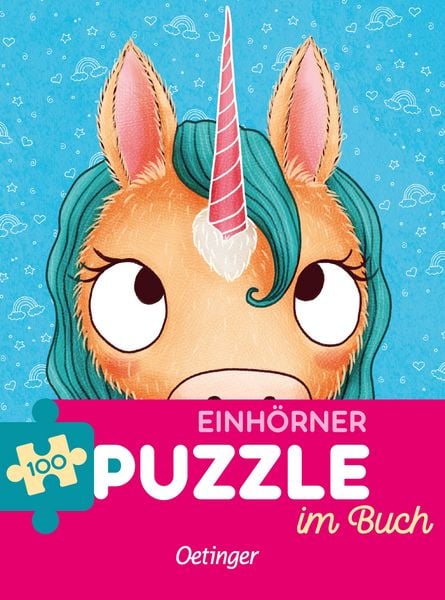 Produktbild: Einh&ouml;rner. Puzzle im Buch. 100 Teile