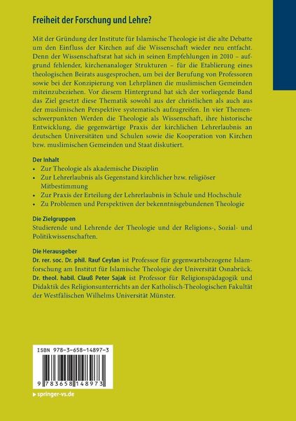 Produktbild: Freiheit der Forschung und Lehre?