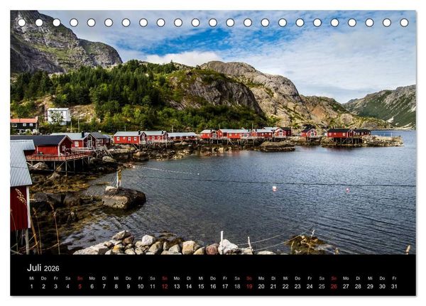 Produktbild: N&ouml;rdliches Norwegen (Tischkalender 2026 DIN A5 quer), CALVENDO Monatskalender