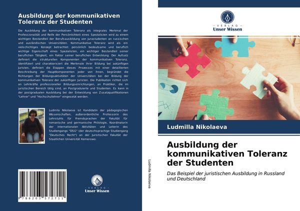 Produktbild: Ausbildung der kommunikativen Toleranz der Studenten