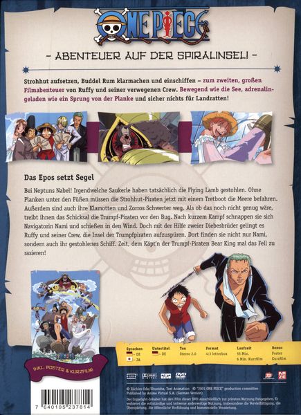 Produktbild: One Piece - 2. Film: Abenteuer auf der Spiralinsel! [LE]