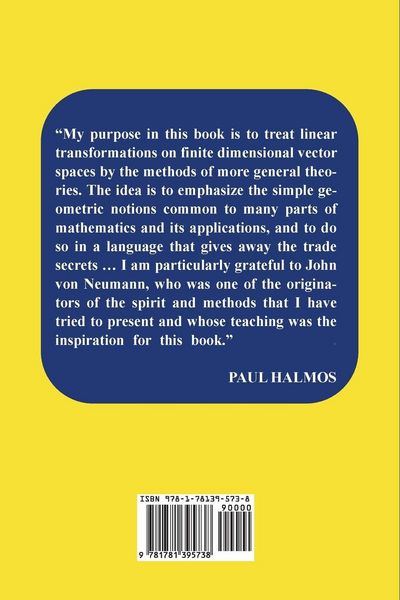 Produktbild: Finite-Dimensional Vector Spaces