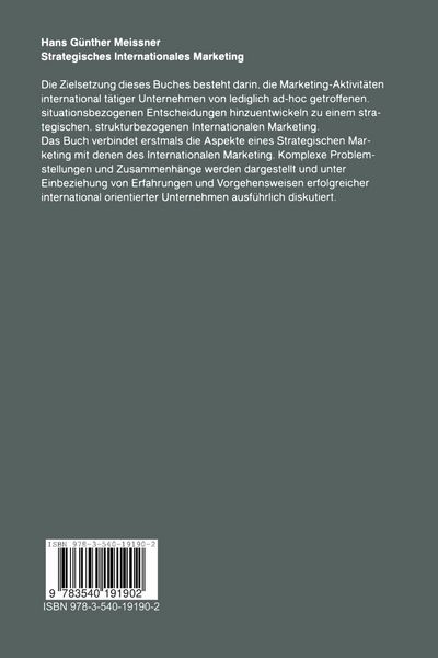 Produktbild: Strategisches Internationales Marketing