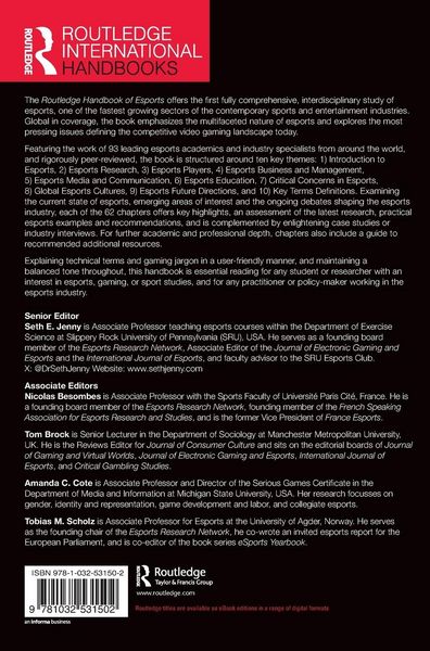 Produktbild: Routledge Handbook of Esports