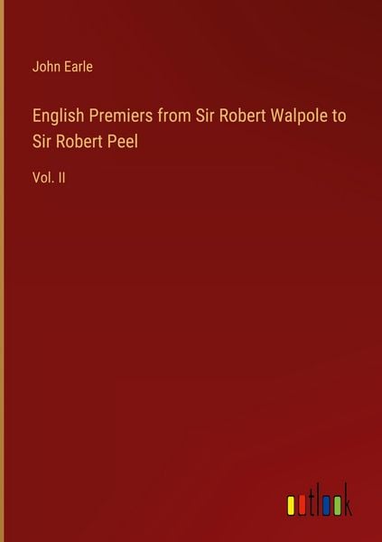 Produktbild: English Premiers from Sir Robert Walpole to Sir Robert Peel