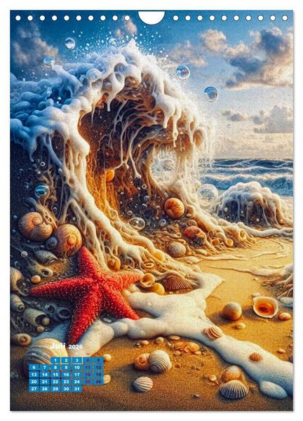 Produktbild: Aus Sand und Meerschaum! (Wandkalender 2026 DIN A4 hoch), CALVENDO Monatskalender