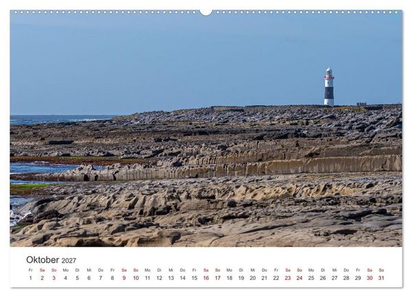 Produktbild: Leuchtt&uuml;rme Irlands (hochwertiger Premium Wandkalender 2027 DIN A2 quer), Kunstdruck in Hochglanz