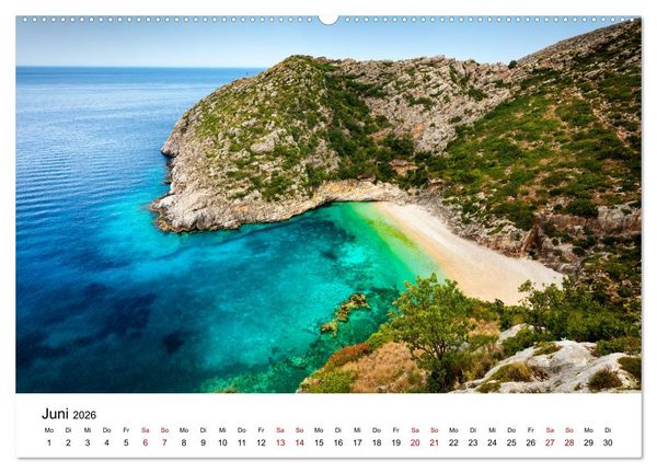 Produktbild: Im Rhythmus der Wellen - Ein Jahr am Meer (Wandkalender 2026 DIN A2 quer), CALVENDO Monatskalender