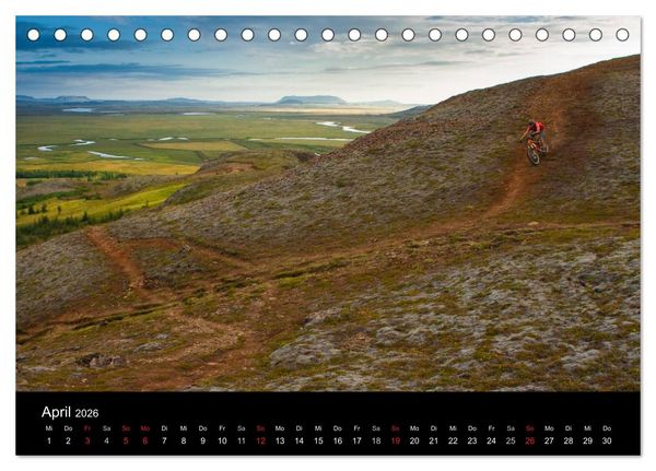 Produktbild: Bike Abenteuer Island (Tischkalender 2026 DIN A5 quer), CALVENDO Monatskalender