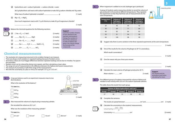 Produktbild: AQA GCSE 9-1 Chemistry for Combined Science Grade 1-3 Workbook
