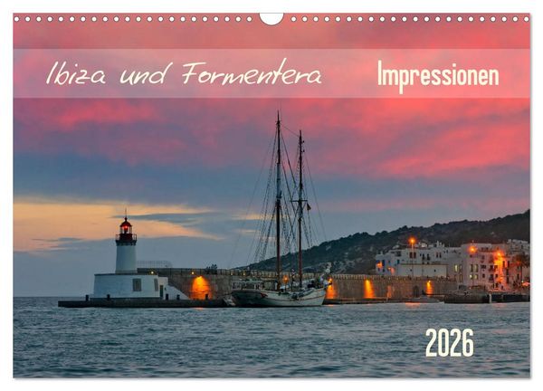 Produktbild: Ibiza und Formentera Impressionen (Wandkalender 2026 DIN A3 quer), CALVENDO Monatskalender