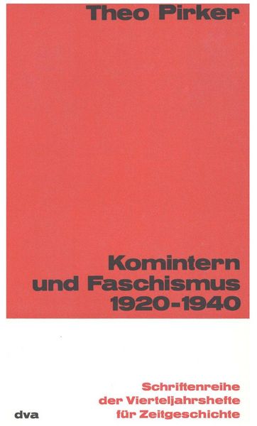 Produktbild: Komintern und Faschismus