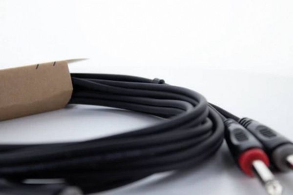 Produktbild: Cordial 14844 Klinke Audio Anschlusskabel [2x Klinkenstecker 6.3mm (mono) - 2x Klinkenstecker 6.3mm (mono)] 1.50m Schwarz