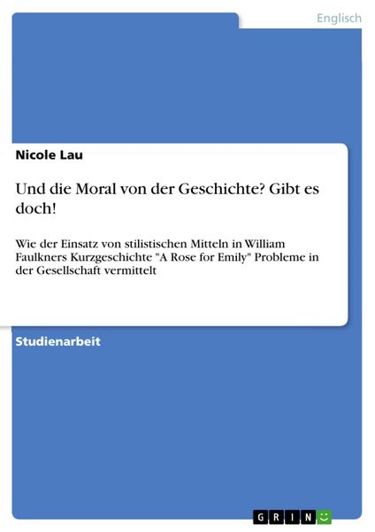 Produktbild: Und die Moral von der Geschichte? Gibt es doch!