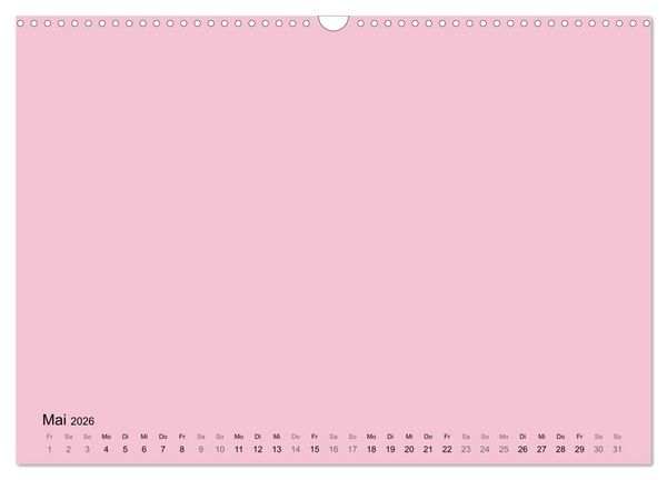 Produktbild: DIY Bastel-Kalender -Warme Pastell Farben- Zum Selbstgestalten (Wandkalender 2026 DIN A3 quer), CALVENDO Monatskalender